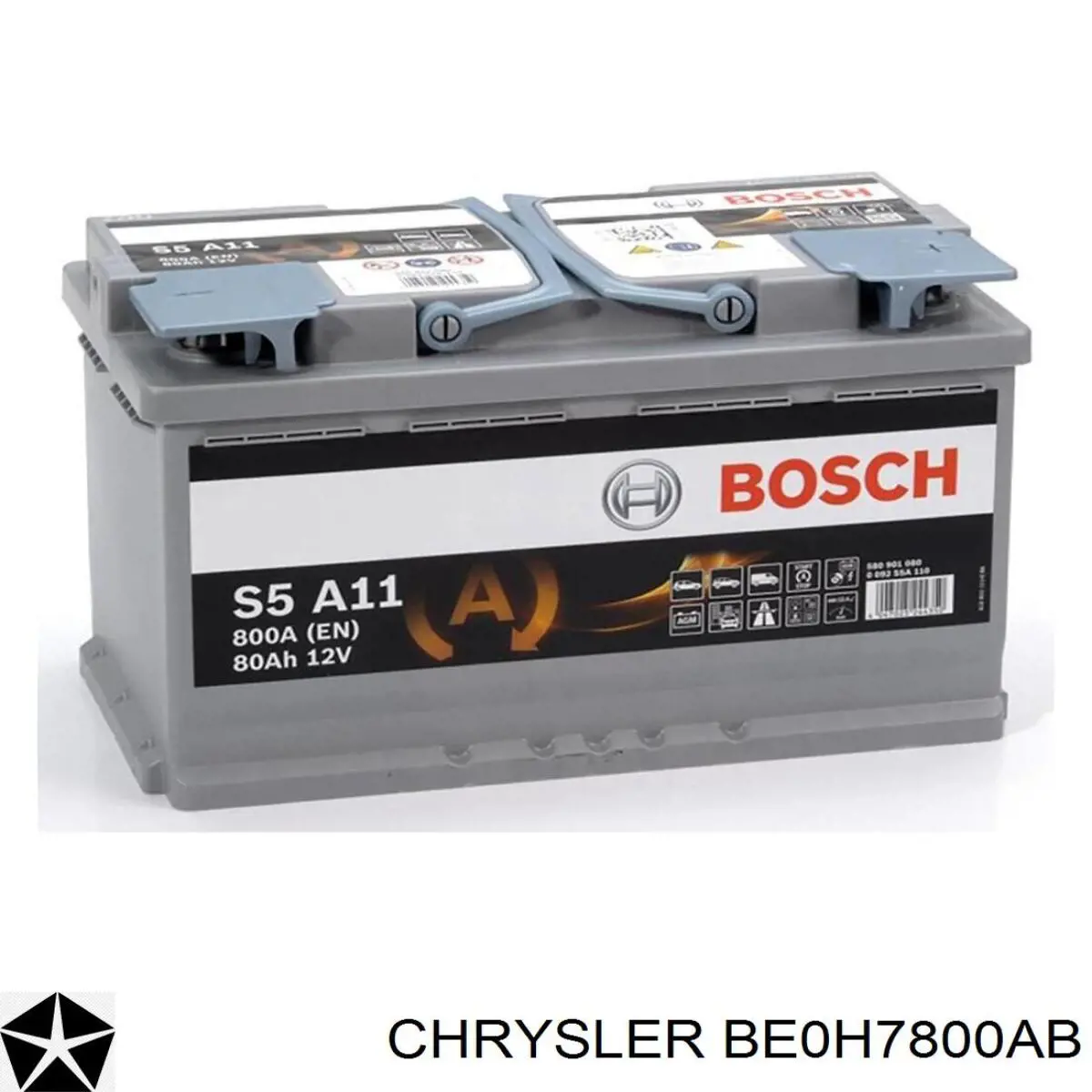 Купить BE0H7800AB Chrysler Батарея аккумуляторная