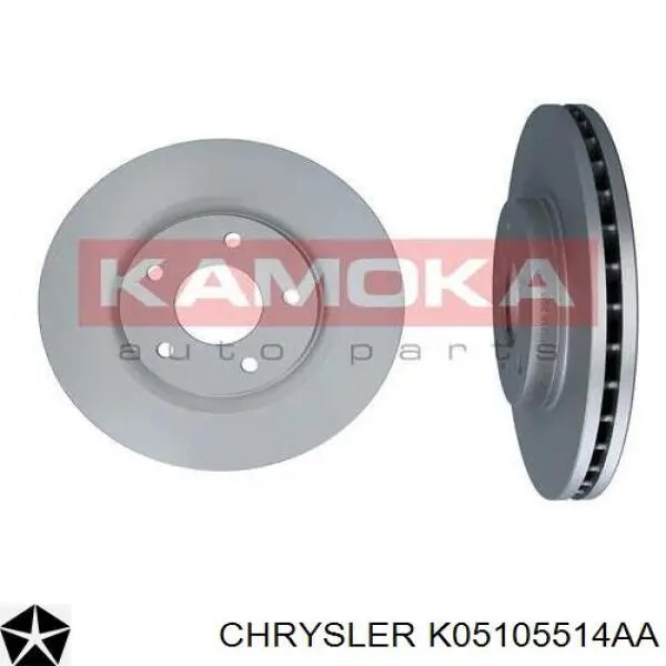 K05105514AA Chrysler диск тормозной передний