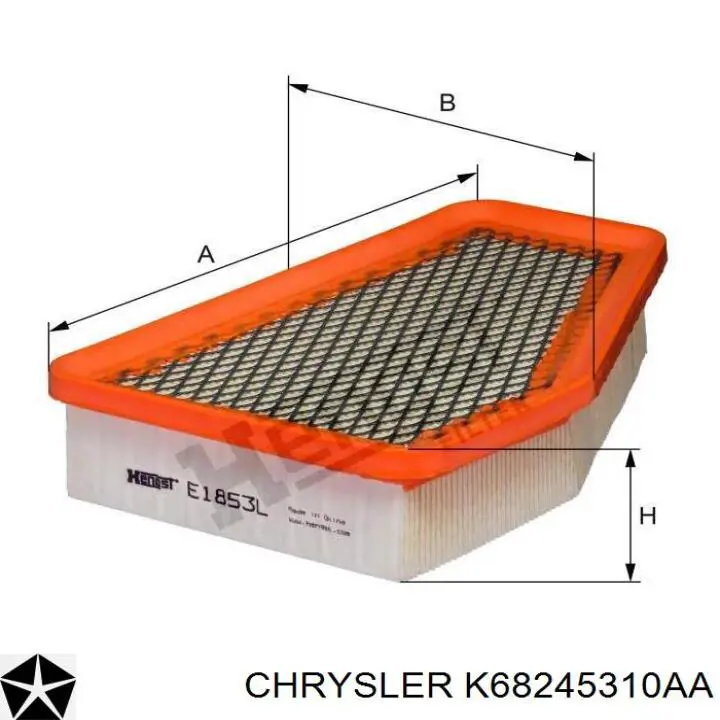 K68245310AA Chrysler filtro de ar