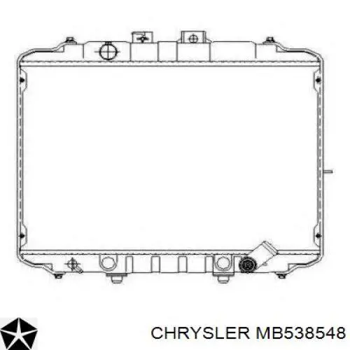 Радиатор MB538548 Chrysler