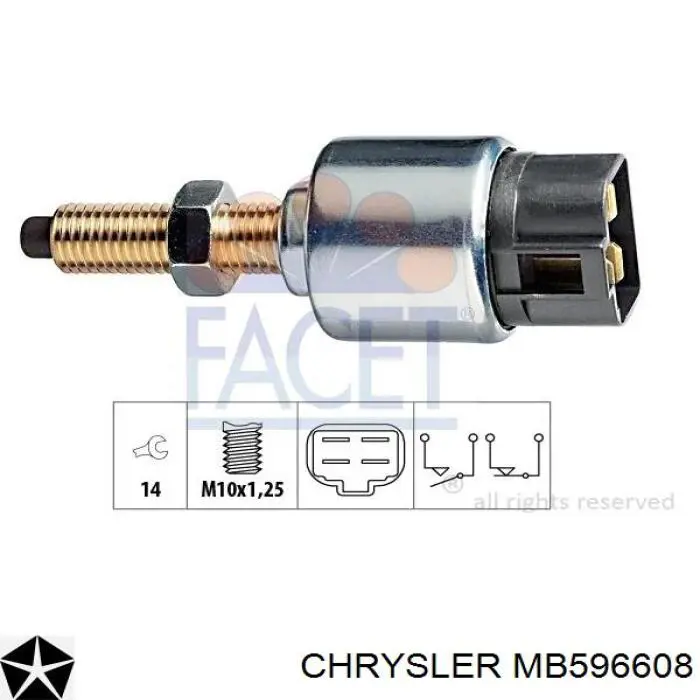 MB596608 Chrysler Датчик тормоза