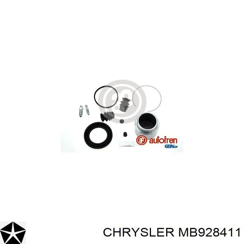 MB928411 Chrysler суппорт тормозной передний правый