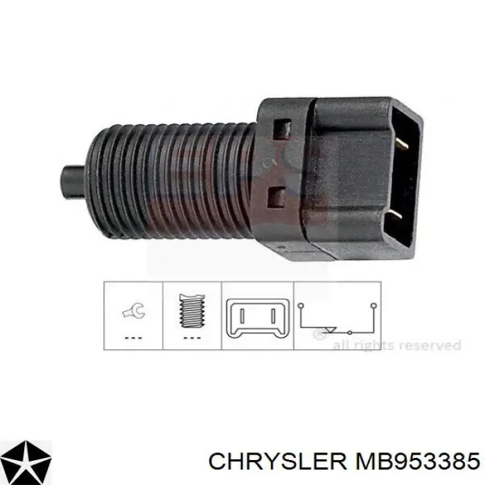 MB953385 Chrysler датчик включения стопсигнала