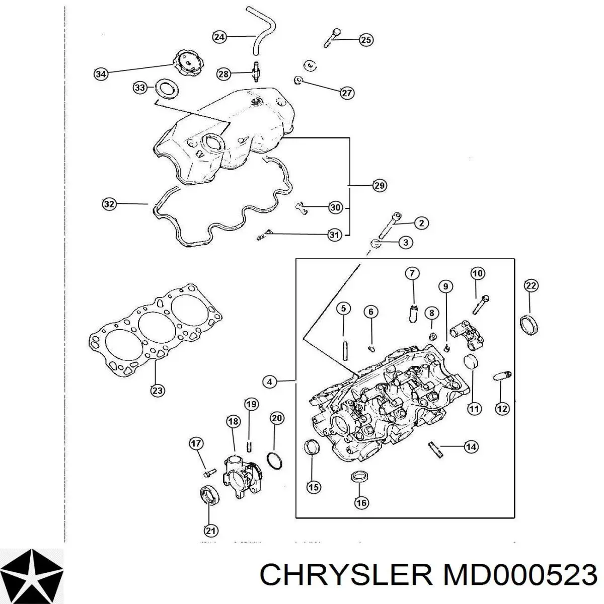 Болт клапанной крышки ГБЦ AND 3S109009