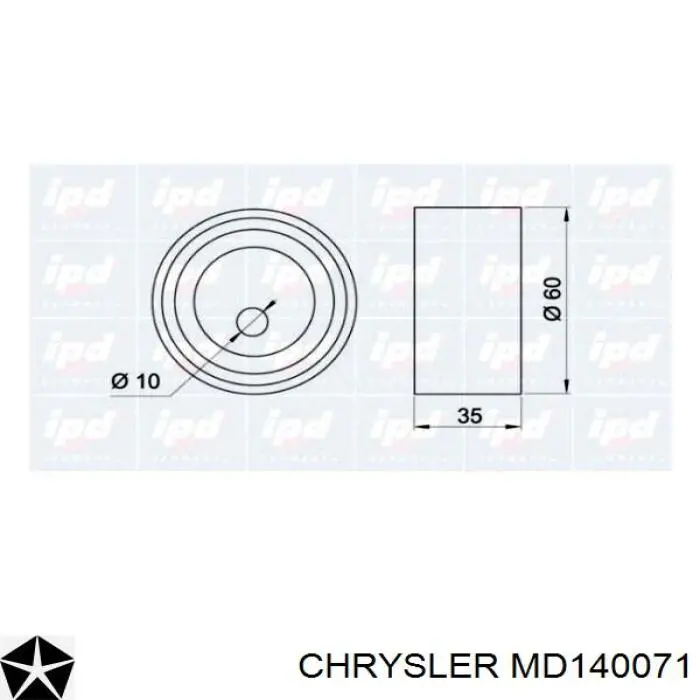 Купить MD140071 Chrysler Ролик натяжителя газораспределительного ремня