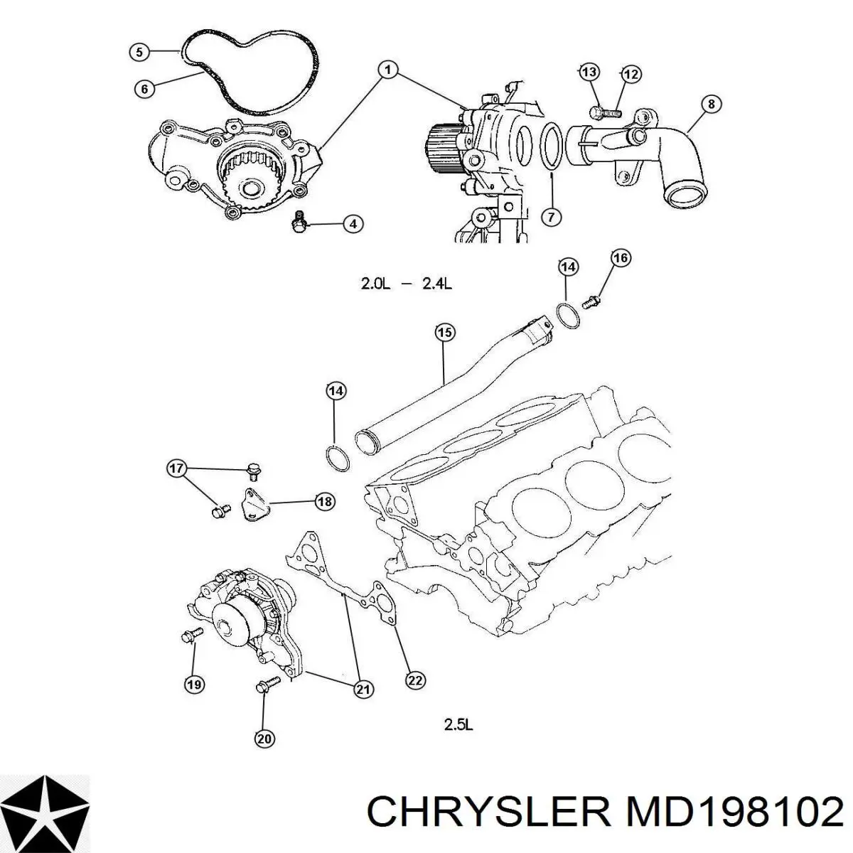  MD198102 Chrysler