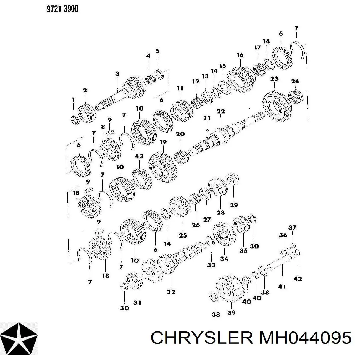 Купить 4401148181 Mitsubishi Подшипник первичного вала КПП