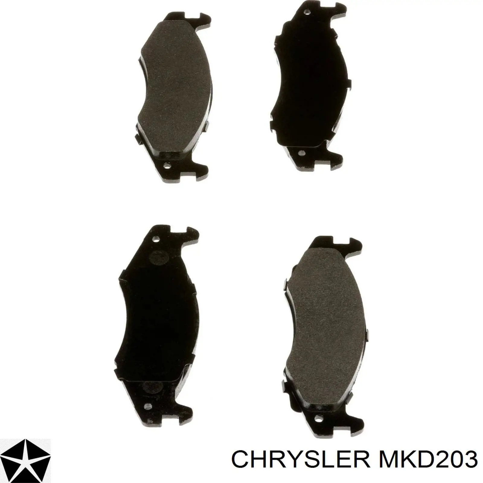 Тормозные колодки Chrysler MKD203
