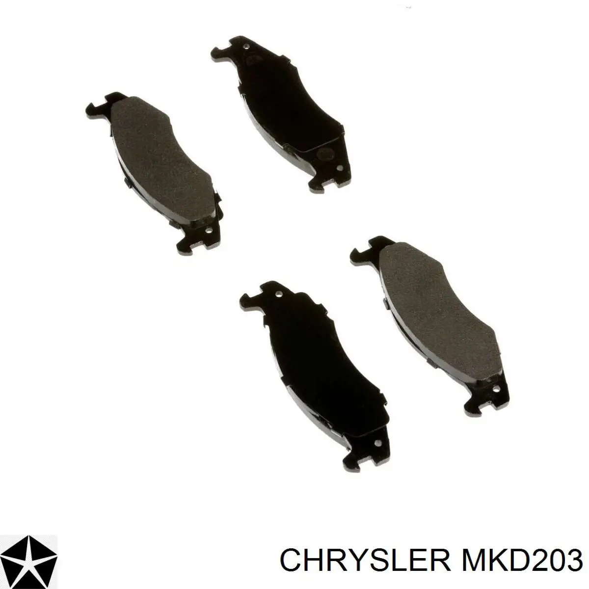 Передние тормозные колодки MKD203 Chrysler