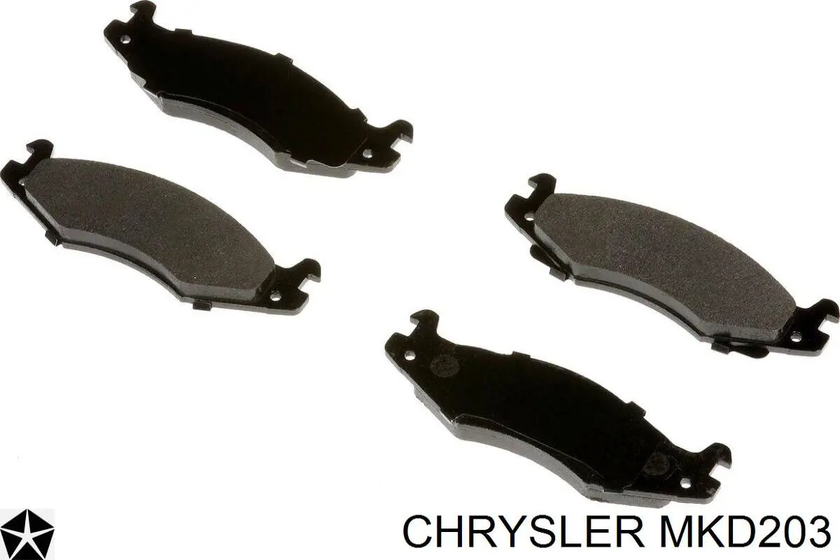 Передние тормозные колодки MKD203 Chrysler