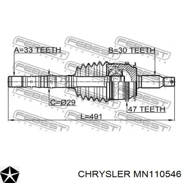 MN110546 Chrysler 