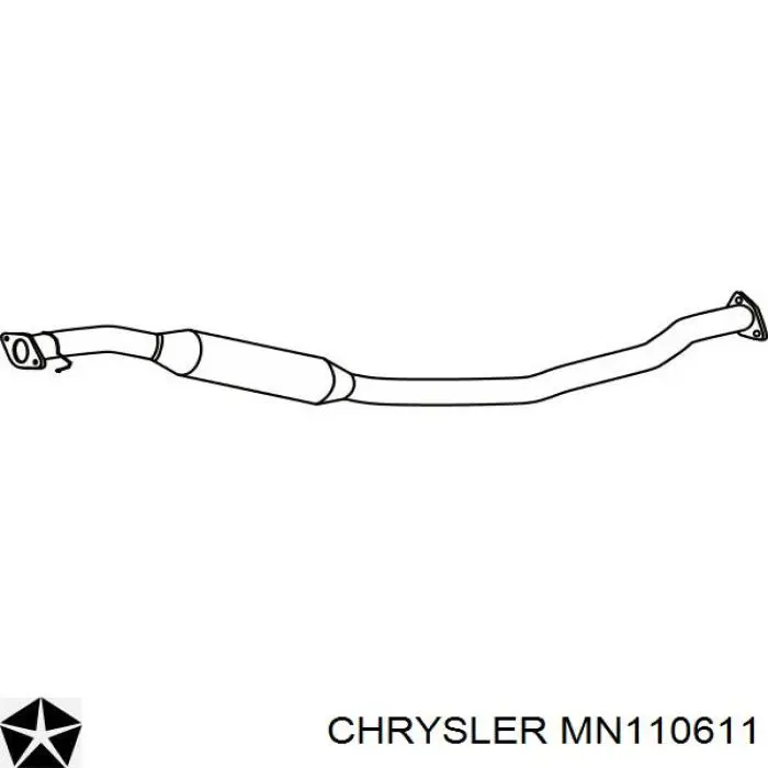 MN110611 Chrysler глушитель, центральная часть