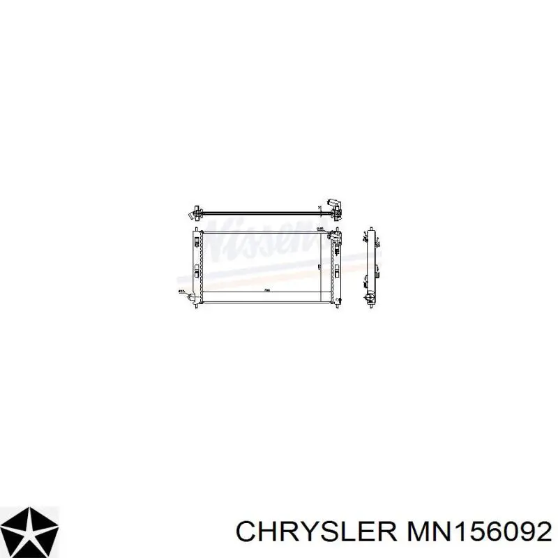 MN156092 Chrysler радиатор