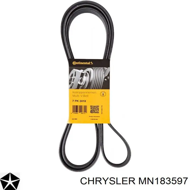 MN183597 Chrysler Поликлиновый ремень
