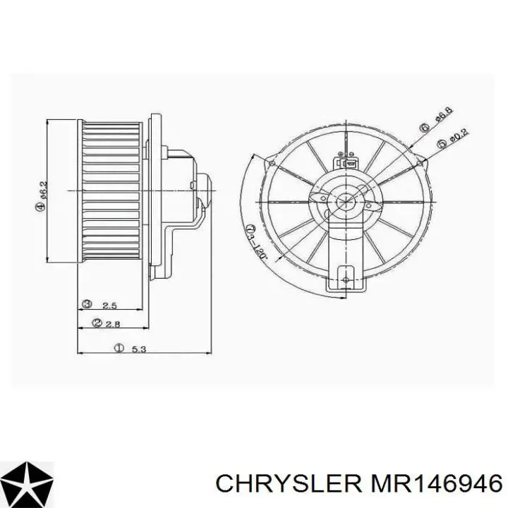 Вентилятор печки MR146946 Chrysler