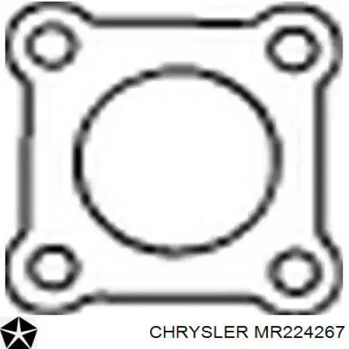 MR224267 Chrysler прокладка глушителя монтажная