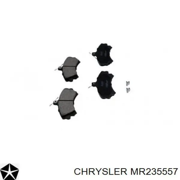 Передние тормозные колодки MR235557 Chrysler