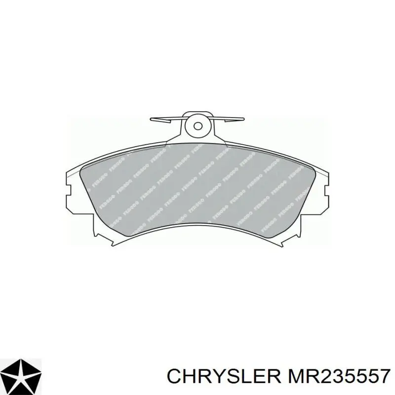 Колодки Chrysler MR235557 цена, от 16.53 USD