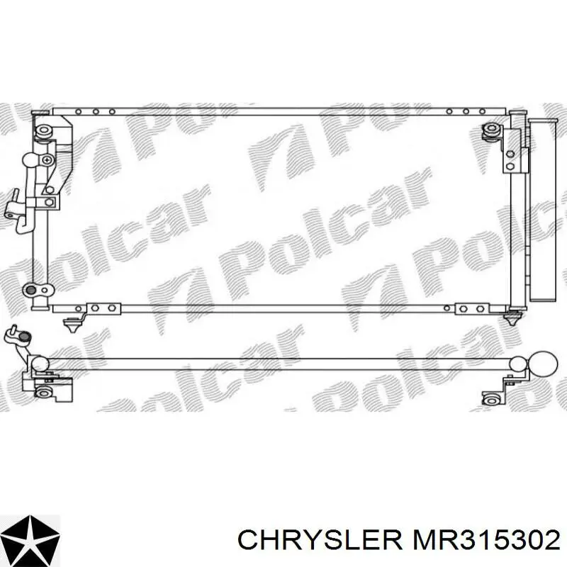 MR315302 Chrysler радиатор кондиционера