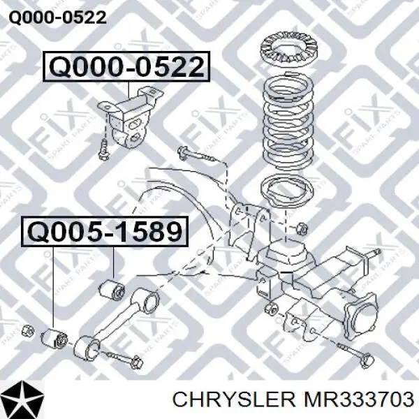 Амортизатор передний левый MR333703 Chrysler