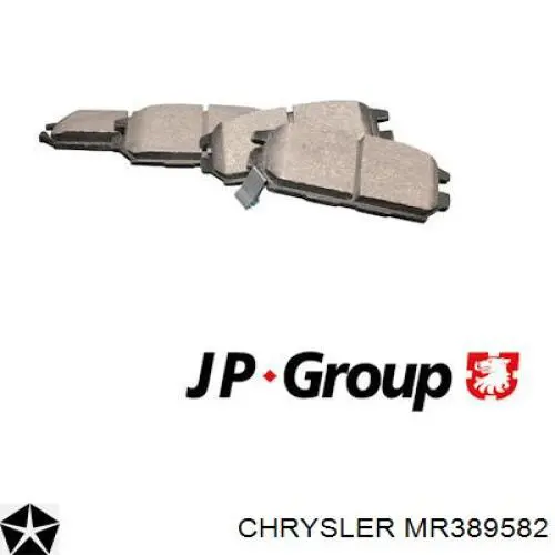 Задние тормозные колодки MR389582 Chrysler