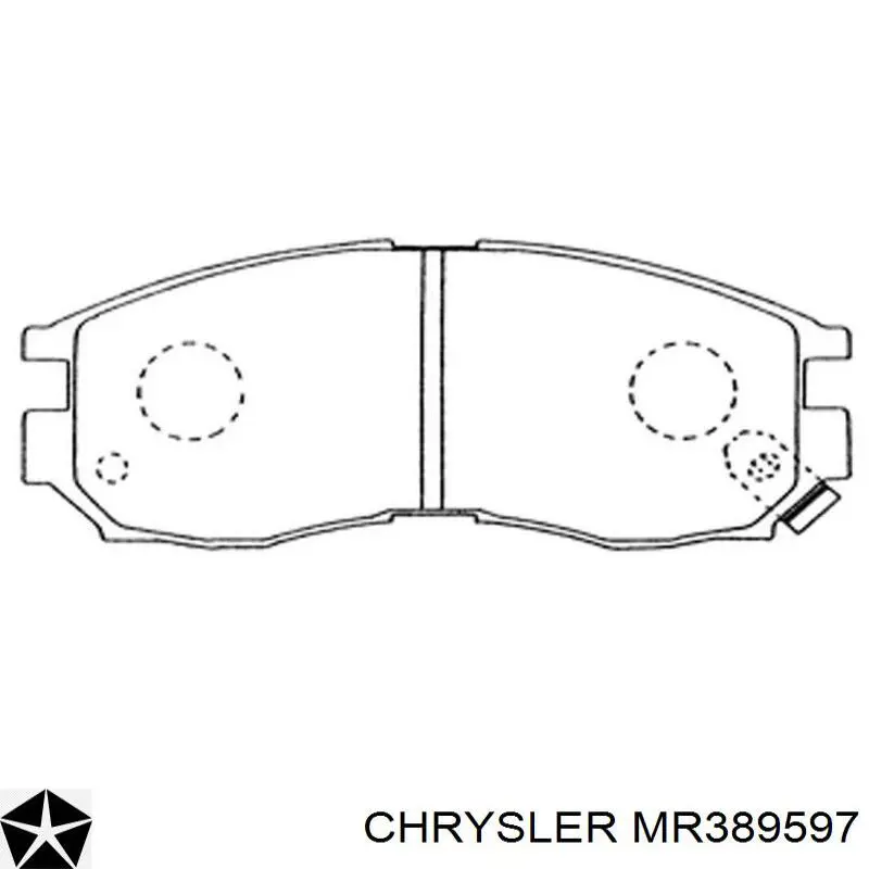 Комплект пружинок крепления дисковых колодок передних MR389597 Chrysler