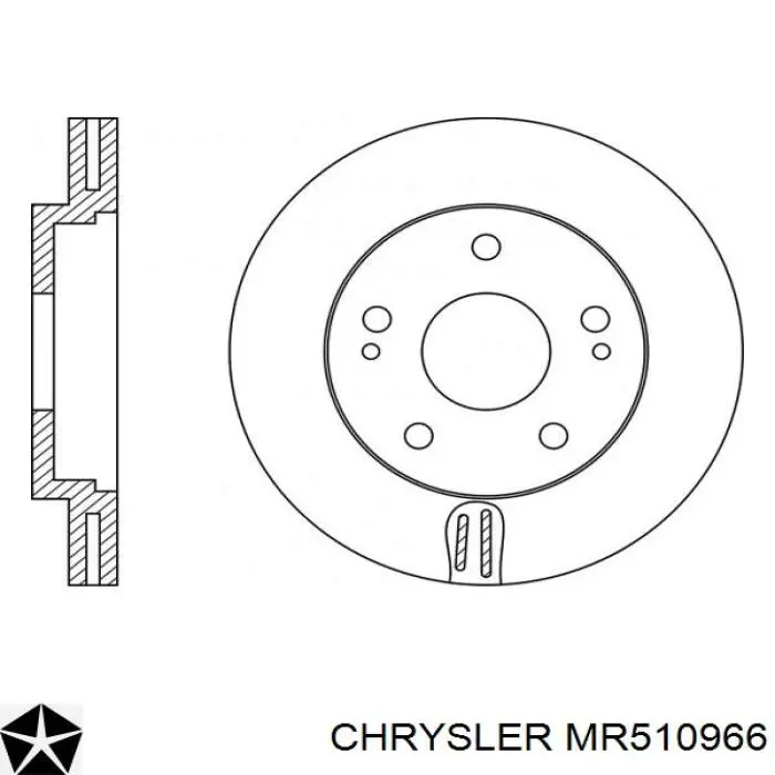 Передние тормозные диски MR510966 Chrysler