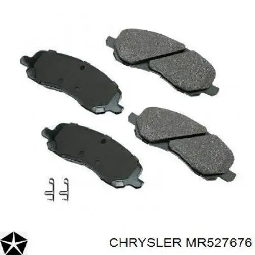MR527676 Chrysler пластина противоскрипная крепления тормозной колодки передней