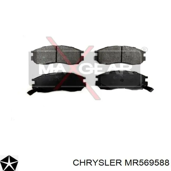 Передние тормозные колодки MR569588 Chrysler