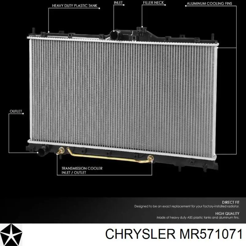 Радиатор MR571071 Chrysler