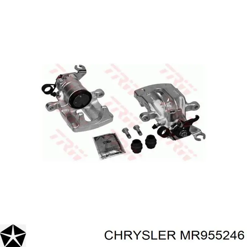 MR955246 Chrysler суппорт тормозной задний правый
