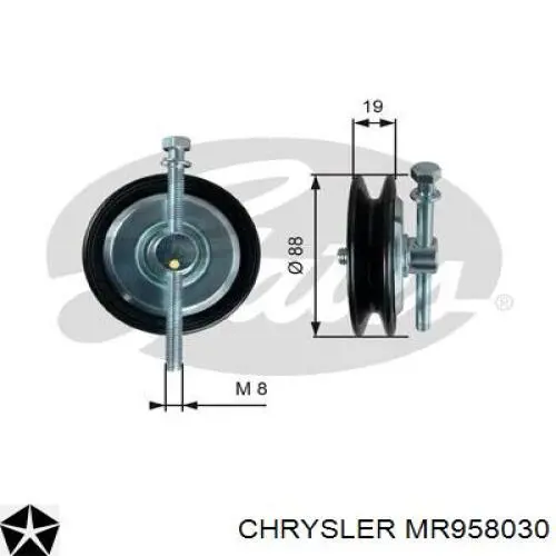 MR958030 Chrysler натяжной ролик