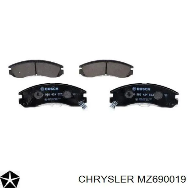 Передние тормозные колодки MZ690019 Chrysler