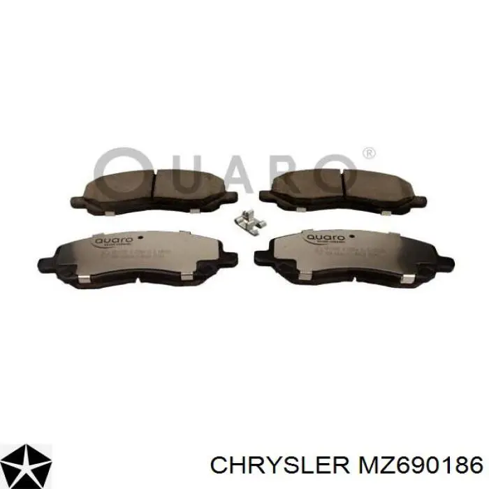 MZ690186 Chrysler передние тормозные колодки