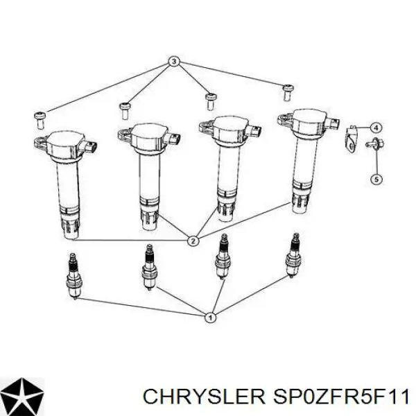 SP0ZFR5F11 Chrysler свечи