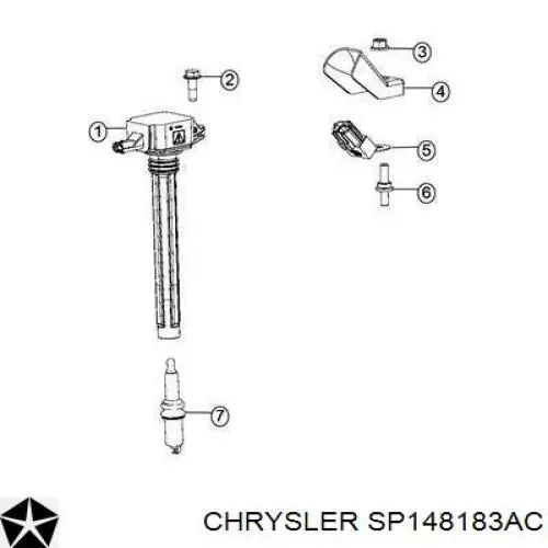 Купить SP148183AC Chrysler Свечи автомобильные
