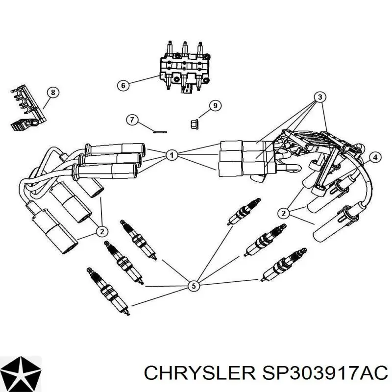 Купить SP303917AC Chrysler Свечи автомобильные