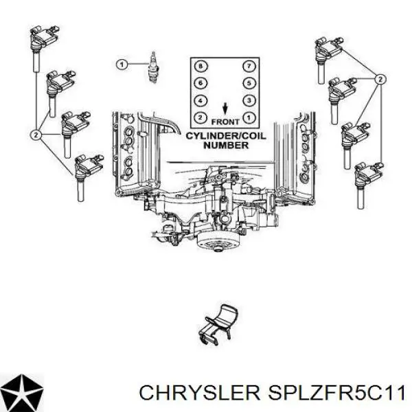 SPLZFR5C11 Chrysler Свечи зажигания
