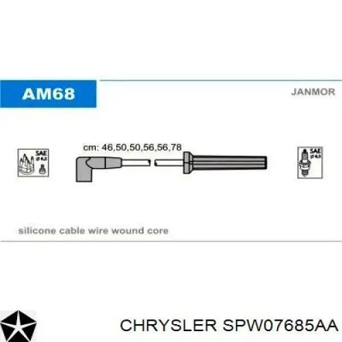 Провода зажигания Chrysler SPW07685AA цена, от 33.91 USD