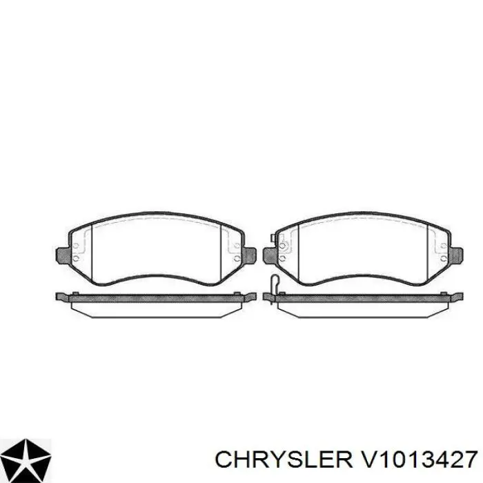 Передние тормозные колодки V1013427 Chrysler