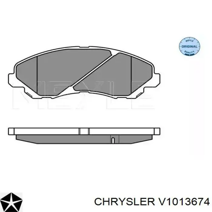 V1013674 Chrysler колодки тормозные передние дисковые