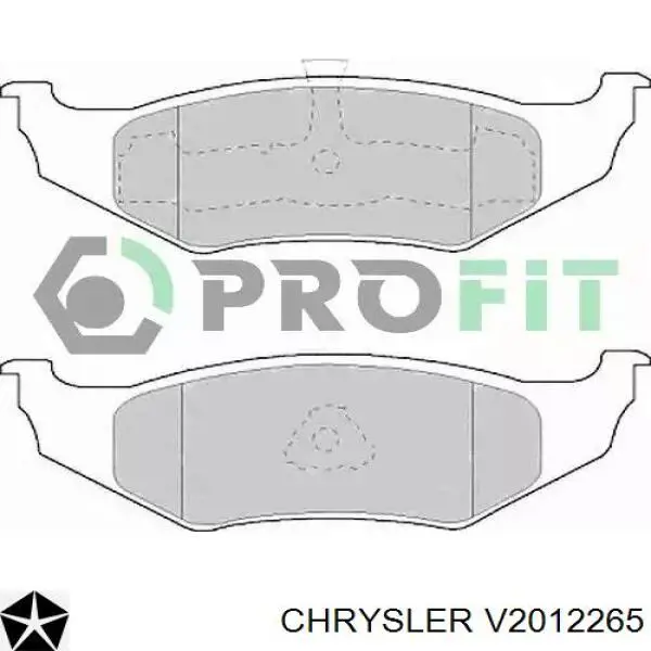 V2012265 Chrysler Колодки тормозные дисковые комплект