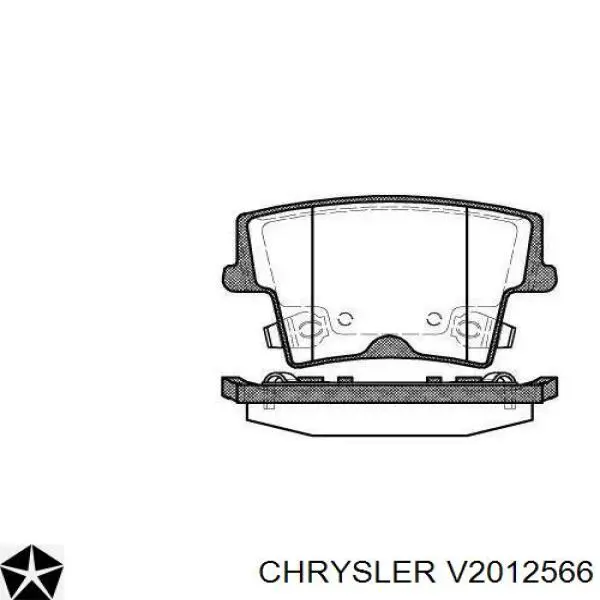 V2012566 Chrysler задние тормозные колодки