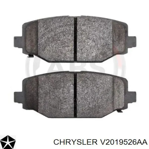 V2019526AA Chrysler Колодки тормозные дисковые комплект