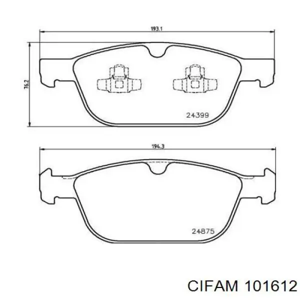 Рабочий цилиндр Cifam 101612