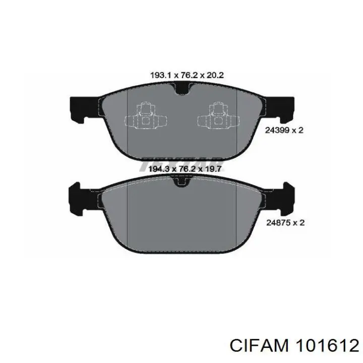 Купить 101612 Cifam Цилиндр тормозной колесный