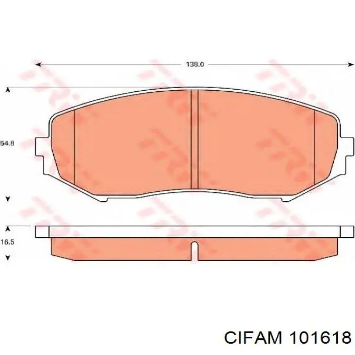 Рабочий тормозной цилиндр Cifam 101618 цена, от 11.71 USD