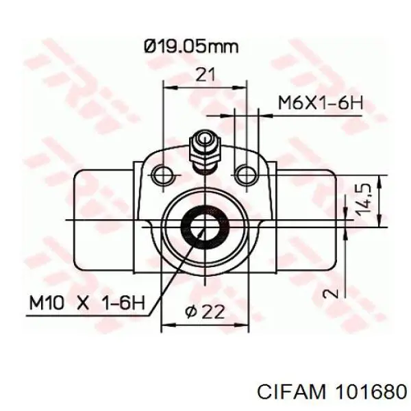 Рабочий цилиндр Cifam 101680