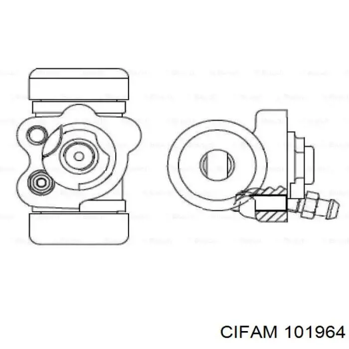 Цилиндр тормозной колесный 72044 ABS