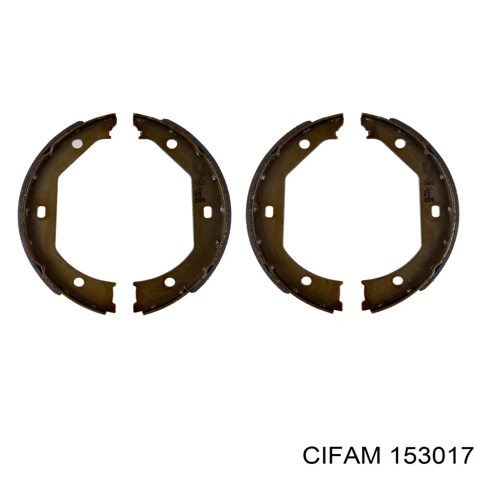153-017 Cifam колодки ручника (стояночного тормоза)
